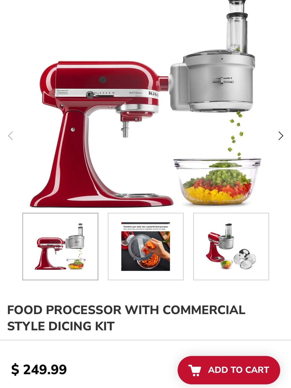 KitchenAid Food Processor Attachment System